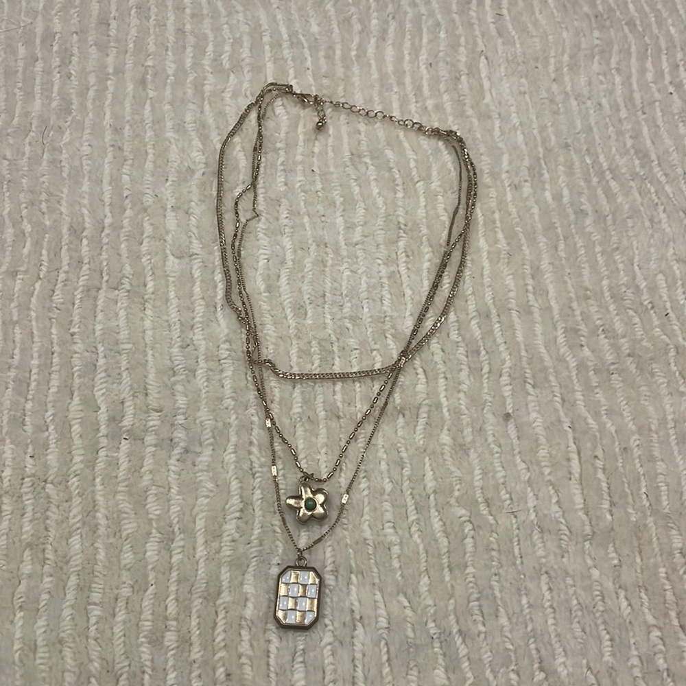 Free People Layered Gold Necklace